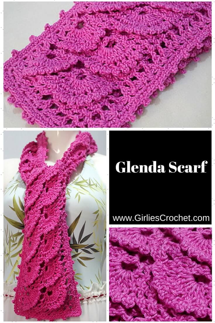 Free easy crochet scarf pattern with photo tutorial in each step.