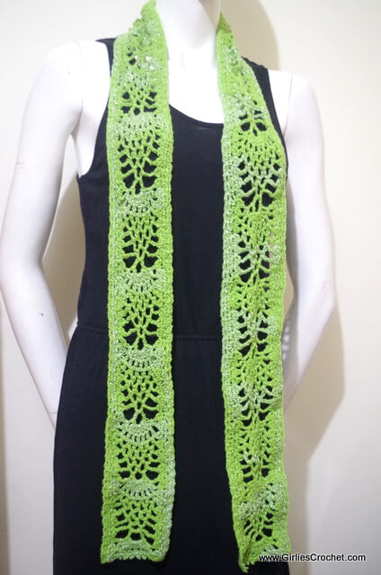 Free crochet pattern - Andrea Scarf Accessor