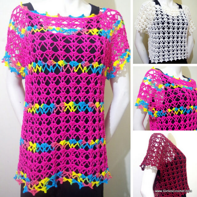 Free crochet pattern : Audrey Summer Top