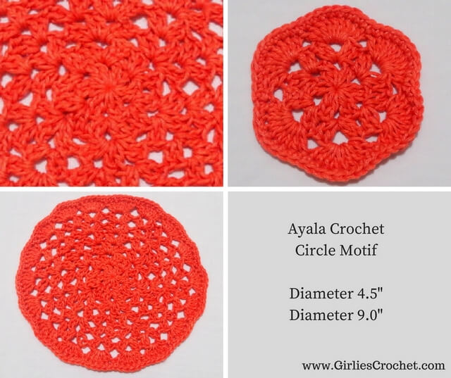 free crochet pattern ayala circle motif