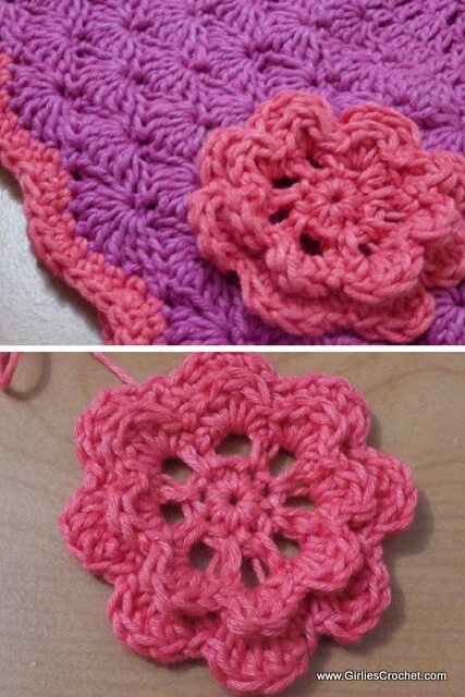 Free crochet pattern: Crochet Flower for Beginners