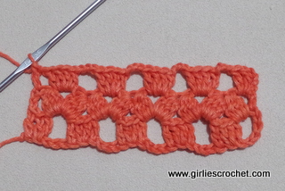 Dc Ch And Cl Combination Stitch