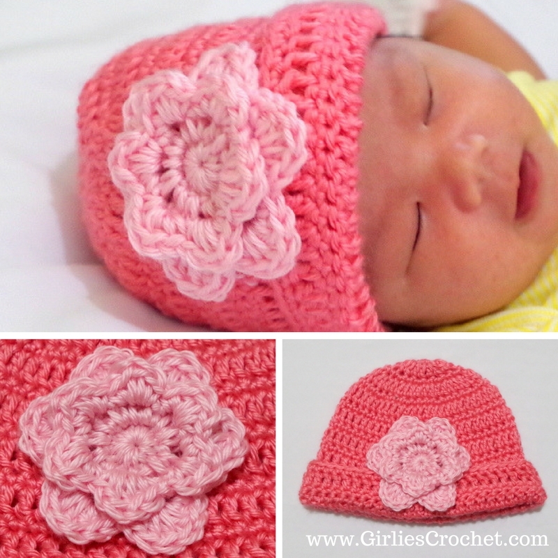 easy crochet flower, free crochet pattern