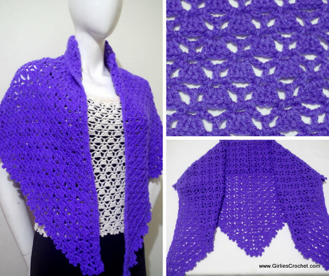 Free crochet pattern : Emma Prayer Shawl