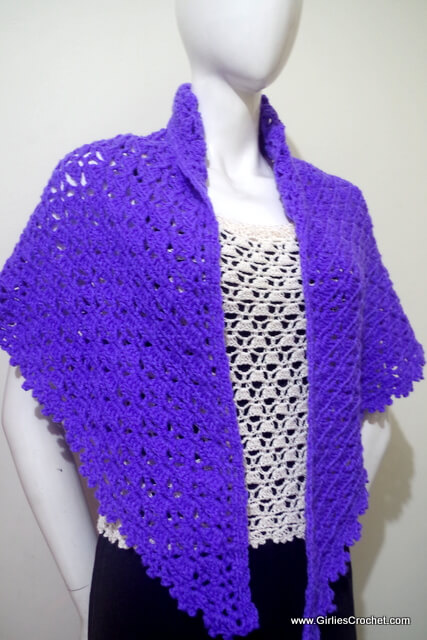 Free crochet pattern : Emma Prayer Shawl