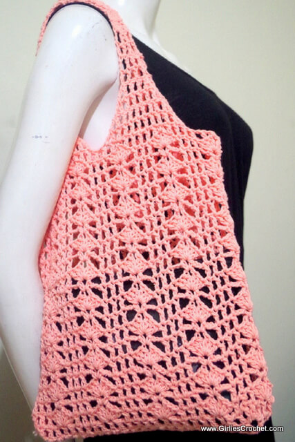 free crochet pattern ; Eunice Summer Bag