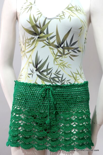gina summer skirt, free crochet pattern, summer, cover-up, thread crochet, pattern for beginners