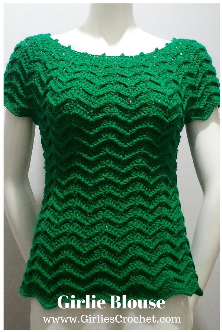 free crochet pattern, easy, top, pattern for beginners, chevron design, bpdc