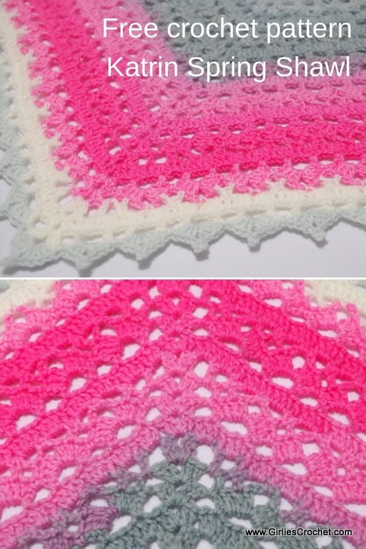 Free crochet pattern: Katrin Spring Shawl