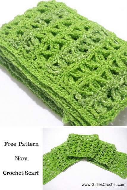 nora crochet scarf