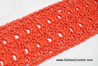 Free crochet pattern: Vangie crochet scarf