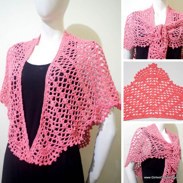 Free crochet pattern : Wendy Summer Shawl