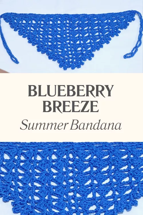 Blueberry Breeze Summer Bandana