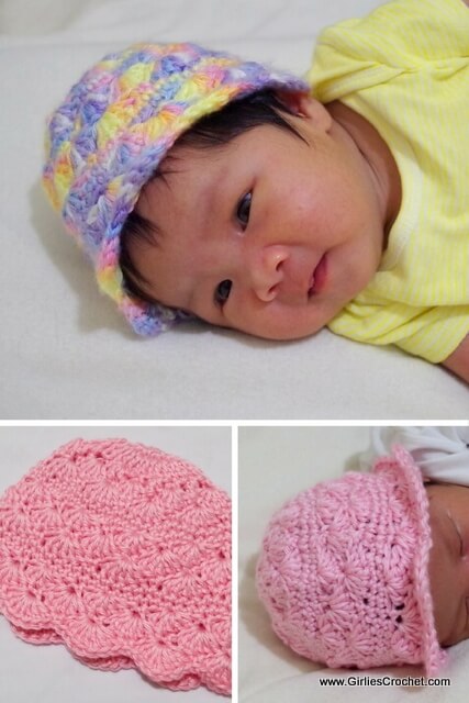 free crochet pattern, brianne baby beanie