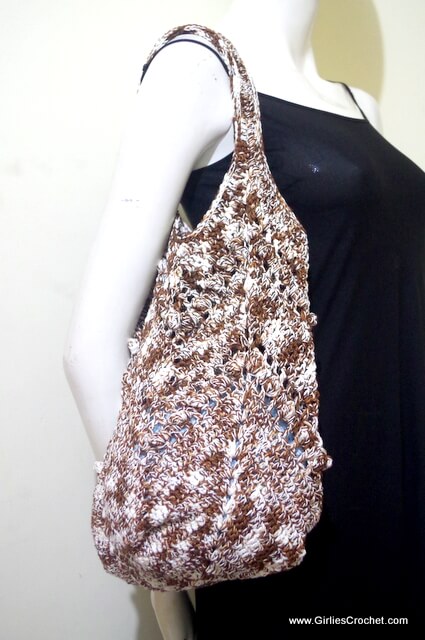 Free crochet pattern : Chevron Cannon Summer Bag