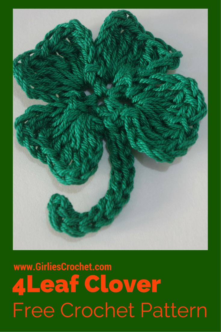 HOW TO MAKE A CROCHET FOUR LEAF CLOVER 