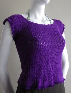 textured crochet top