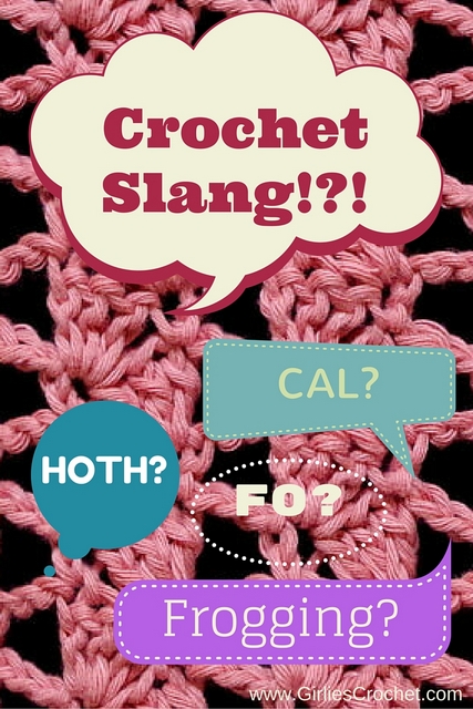 crochet slang words, what is frogging?