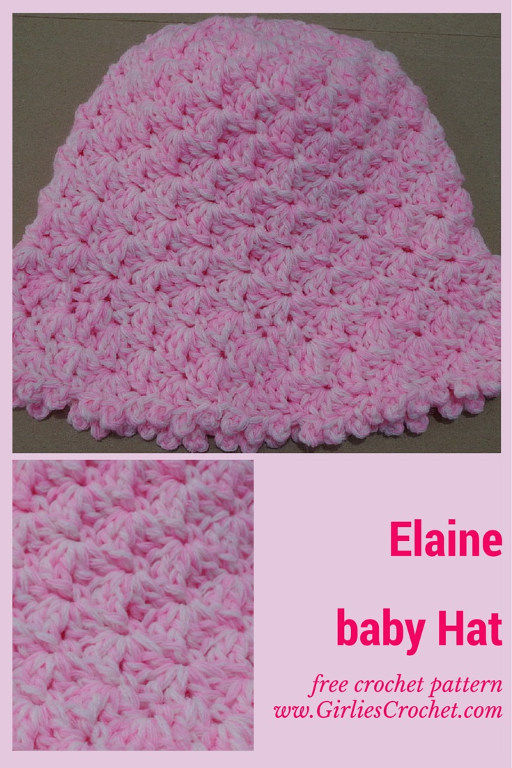 free crochet pattern, baby hat