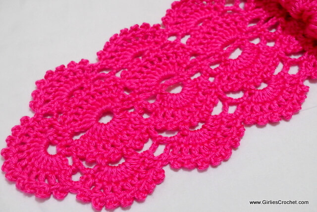 free crochet pattern, gina crochet scarf, fan stitch, easy