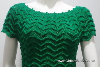 free crochet pattern, easy, top, pattern for beginners, chevron design