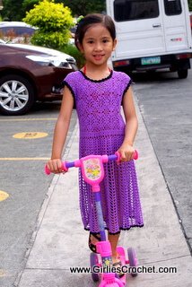 kelly summer dress toddler, free crochet pattern, thread, easy, shell st