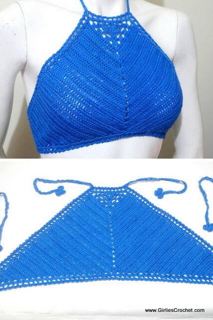 free crochet pattern, Rheema Halter Top 3