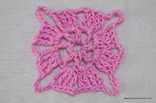 free stitch tutorial, easy, square motif