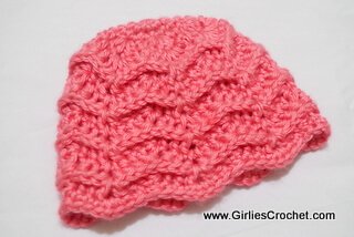 free crochet pattern; Ylah Baby Beanie